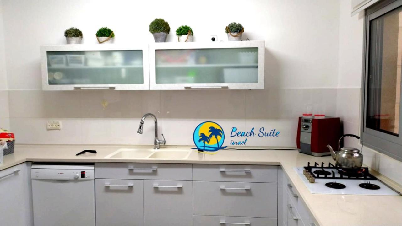 Beach Suite Israel- Private Jacuzzi Garden Suite & Gym, 3 Min Walk To Beach ביץ סוייט ישראל- ג'קוזי פרטי בגינה 3 דקות הליכה לים וחדר כושר Ασκελόν Εξωτερικό φωτογραφία